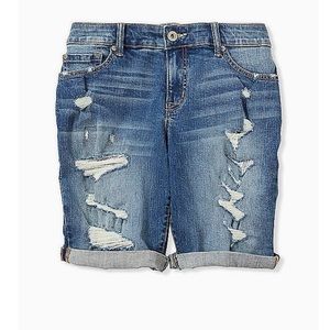 Torrid Low Rise Bermuda Short- Medium Wash